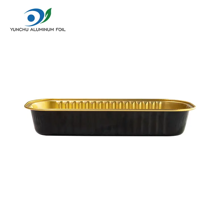 Forma rectangular de los envases del papel de aluminio de la entrega de alimentos