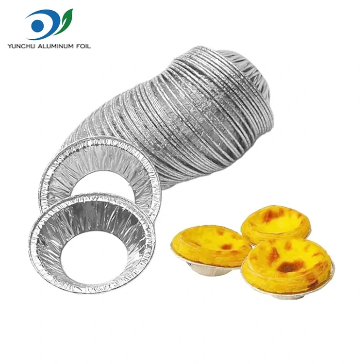 Bandeja redonda de plateado de aluminio de aluminio contenedor de alimentos