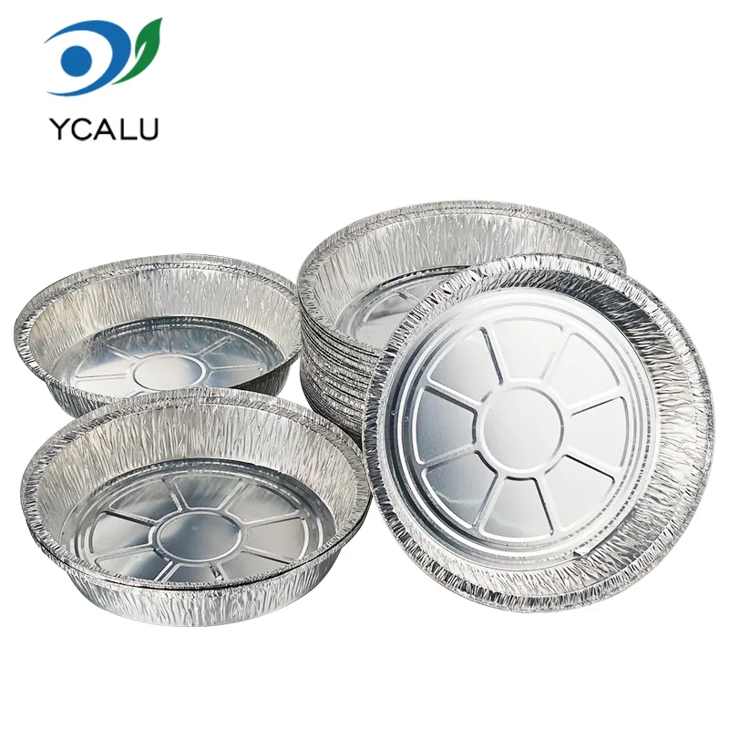 Recipientes de papel de aluminio plateado para alimentos Air Fryer
