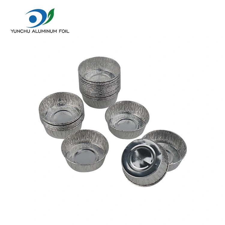 Take Cup para hornear contenedor de alimentos de aluminio plateado Take Cup para hornear contenedor de alimentos de aluminio plateado