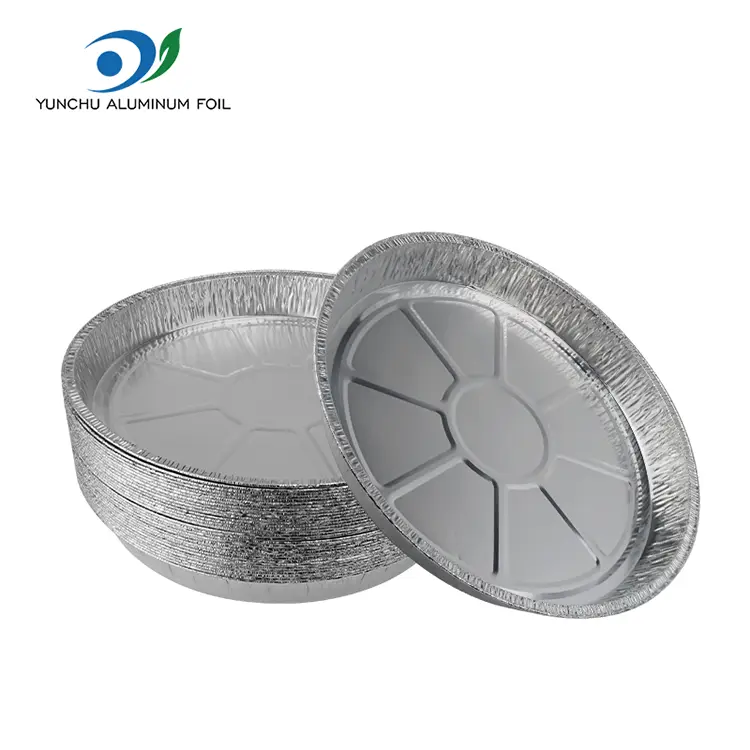 Cenador circular plateado recipientes de aluminio