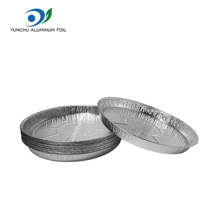 Contenedor de alimentos de aluminio de aluminio de aluminio plateado desechable