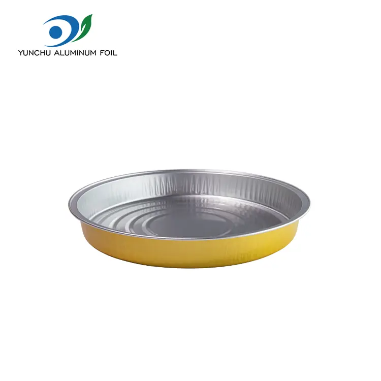 Rondas de horno desechables recipientes de aluminio de aluminio