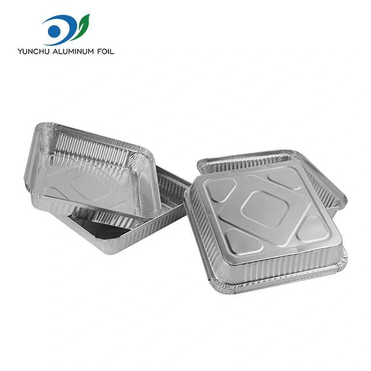 Brochetas desechables brochetas de aluminio plateado recipientes de aluminio