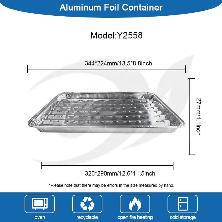 Sartén de parrilla desechable