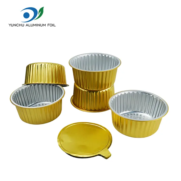 Contenedor de aluminio de aluminio lisado sellable desechable