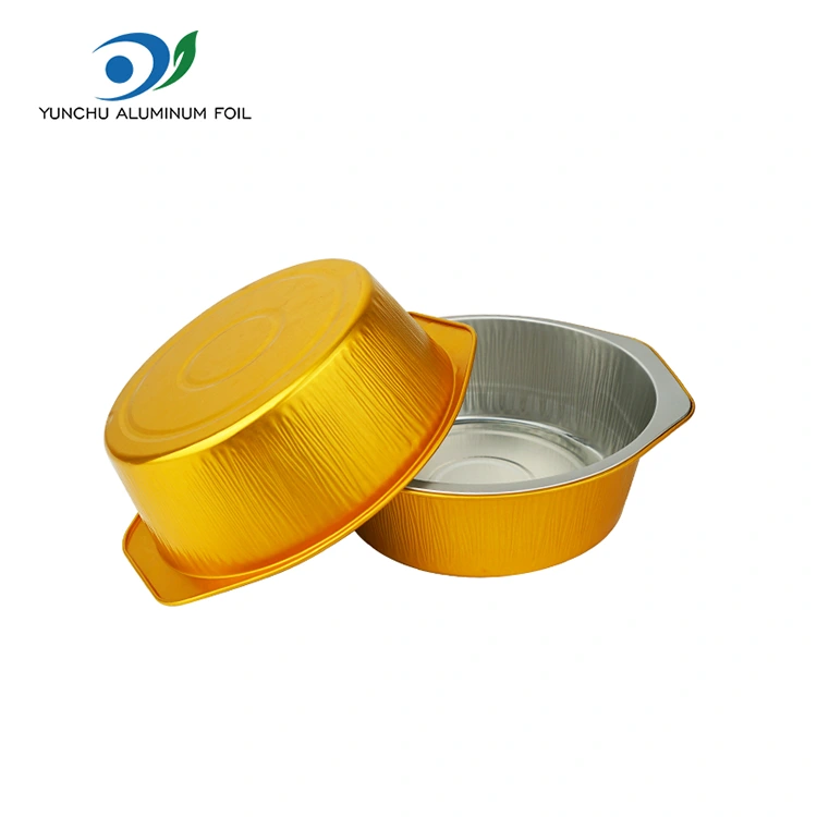Envases de papel de aluminio con forma especial desechables para acondicionamiento de alimentos