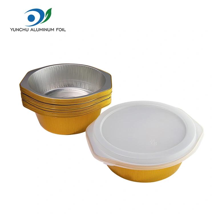 Envases de papel de aluminio con forma especial desechables para acondicionamiento de alimentos