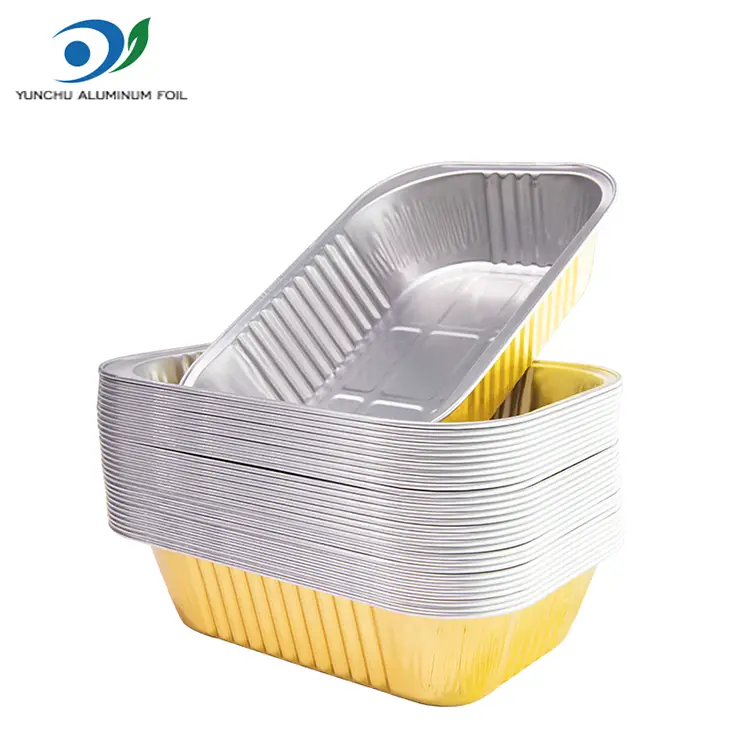 Contenedores de aluminio de aluminio de grado alimenticio de alimentos desechables
