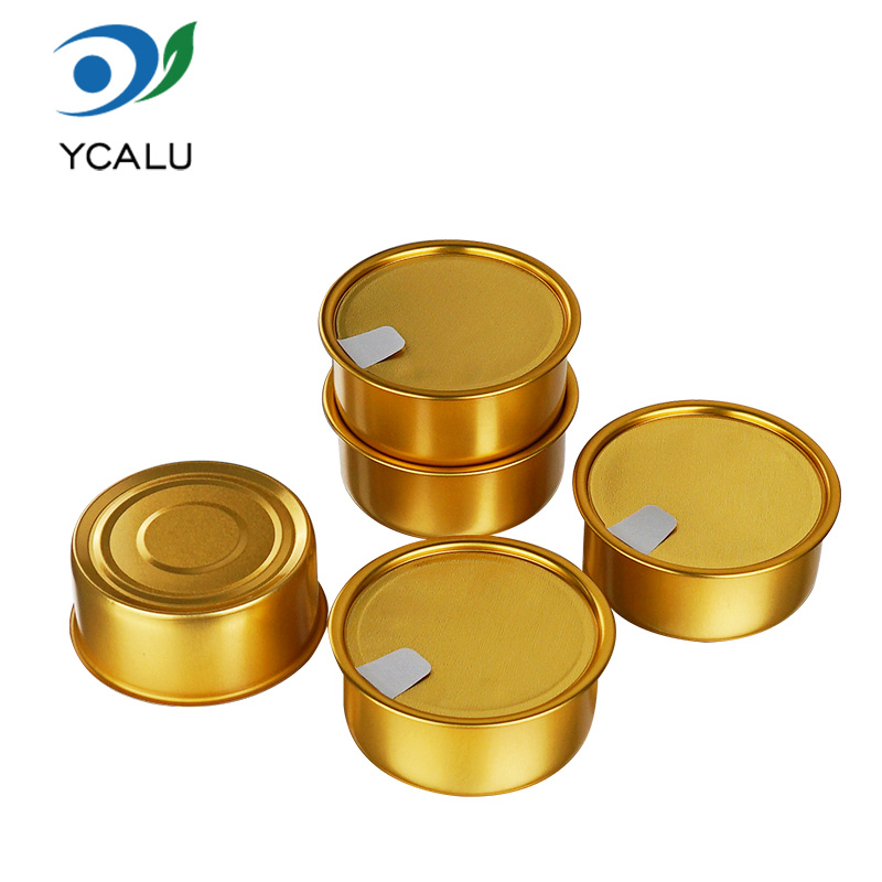 Cuenco dorado de aluminio para catering desechable de calidad alimentaria