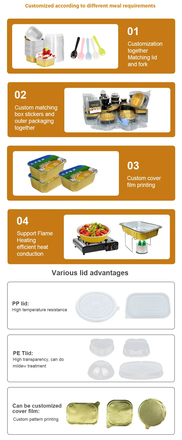 Disposable special-shaped color Smoothwall Aluminum Foil Containers