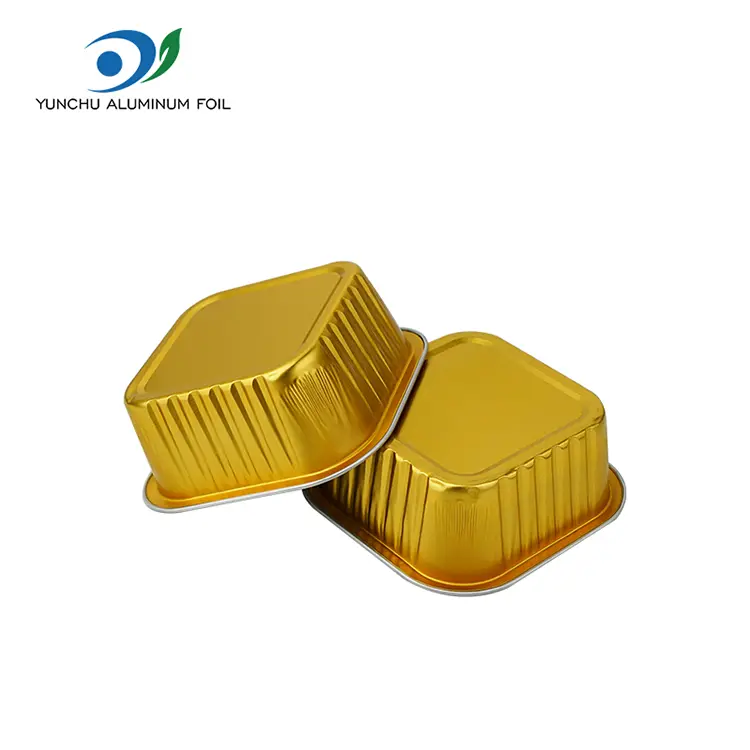 Disposable Square Foil Cake Baking Cups