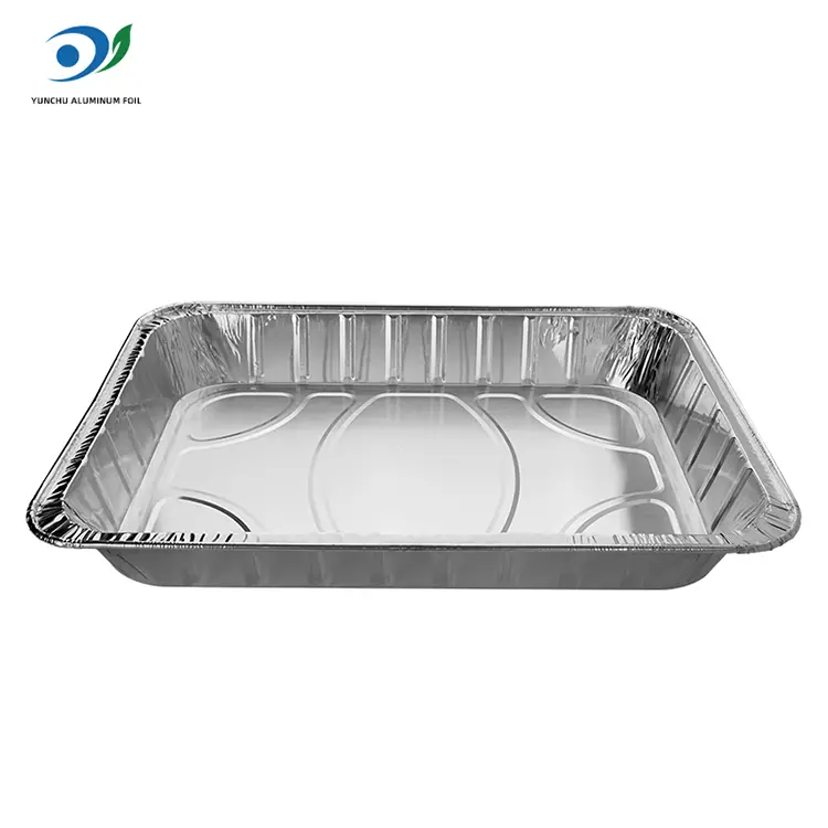 Bandeja para hornear de gran capacidad para hornear contenedores de aluminio de aluminio