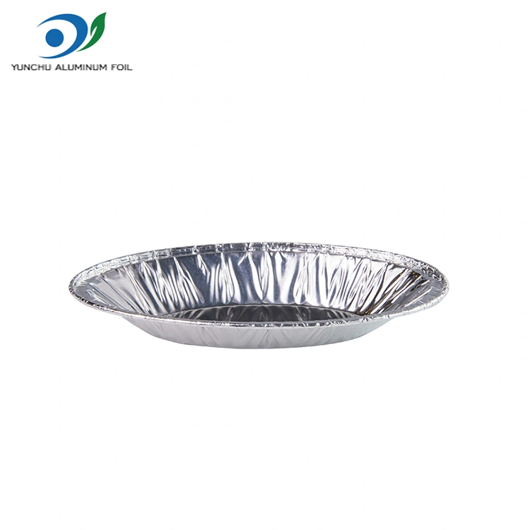 Recipientes de aluminio de aluminio plateado de huevo ovalado
