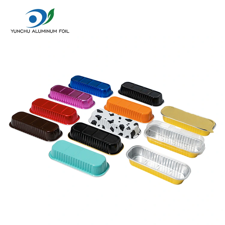 Recipientes de aluminio de aluminio para hornear rectangular para hornear