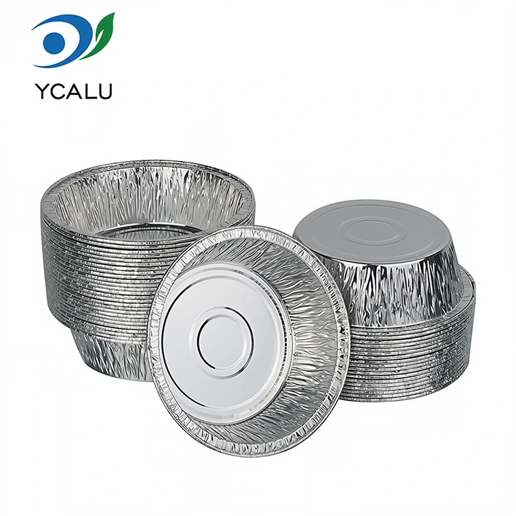 Envases de comida disponibles del papel de aluminio de la plata de la freidora del aire del Bbq