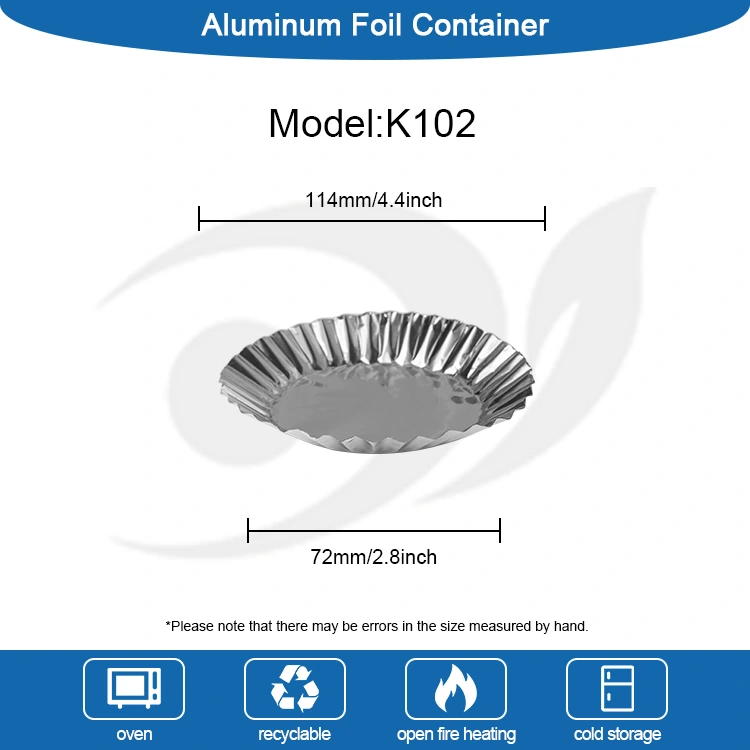 Molde para pasteles redondo para hornear con recipiente para alimentos de papel de aluminio plateado