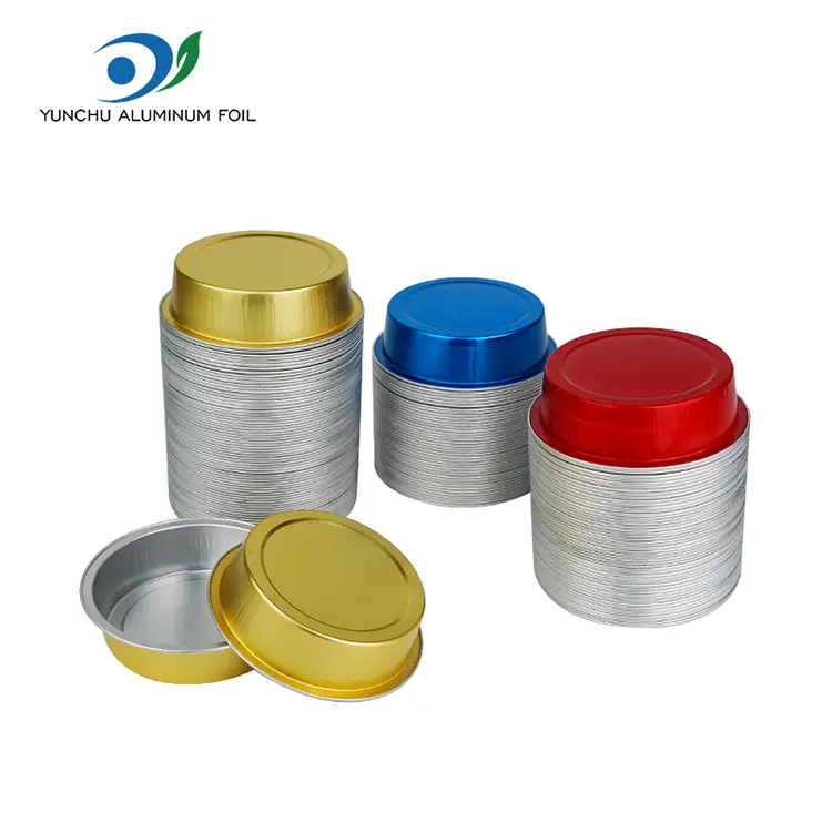 Recipientes de aluminio de aluminio para hornear de pastel redondo para hornear
