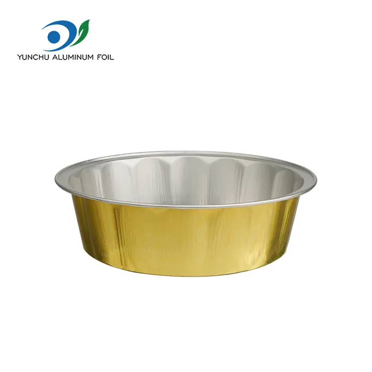 Contenedores resistentes de aluminio para hornear lisas para hornear