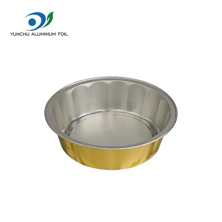 Contenedores resistentes de aluminio para hornear lisas para hornear